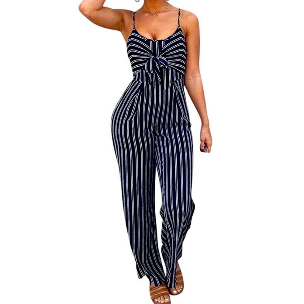 Jumpsuit Tie Front Long Ropmer